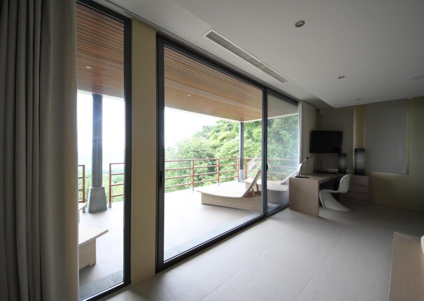 ระบบบานเลื่อน SUNFLEX SF 42 / โครงอะลูมิเนียม