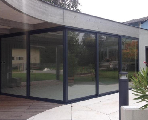 ระบบบานเลื่อน SUNFLEX SF 42 / โครงอะลูมิเนียม