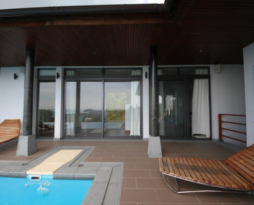 ระบบบานเลื่อน SUNFLEX SF 42 / โครงอะลูมิเนียม