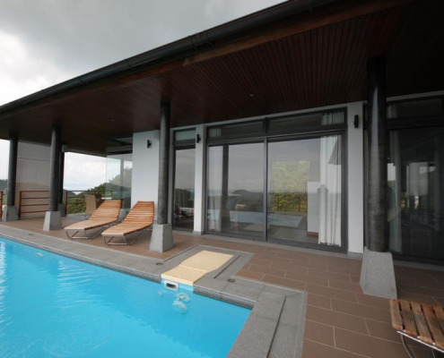 ระบบบานเลื่อน SUNFLEX SF 42 / โครงอะลูมิเนียม