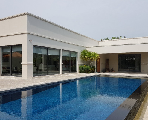 ระบบบานเลื่อน SUNFLEX SF 42 / โครงอะลูมิเนียม