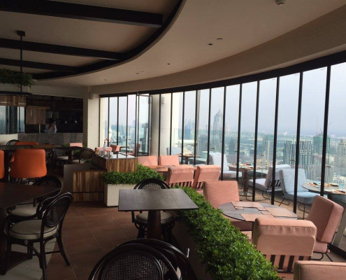 ระบบบานเลื่อนและบานหมุน SUNFLEX SF25 / โครงอะลูมิเนียม