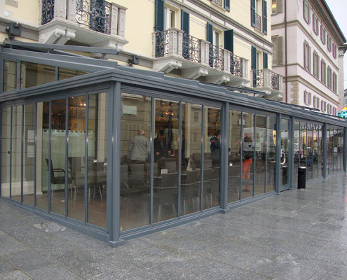 ระบบบานเลื่อนและบานหมุน SUNFLEX SF25 / โครงอะลูมิเนียม